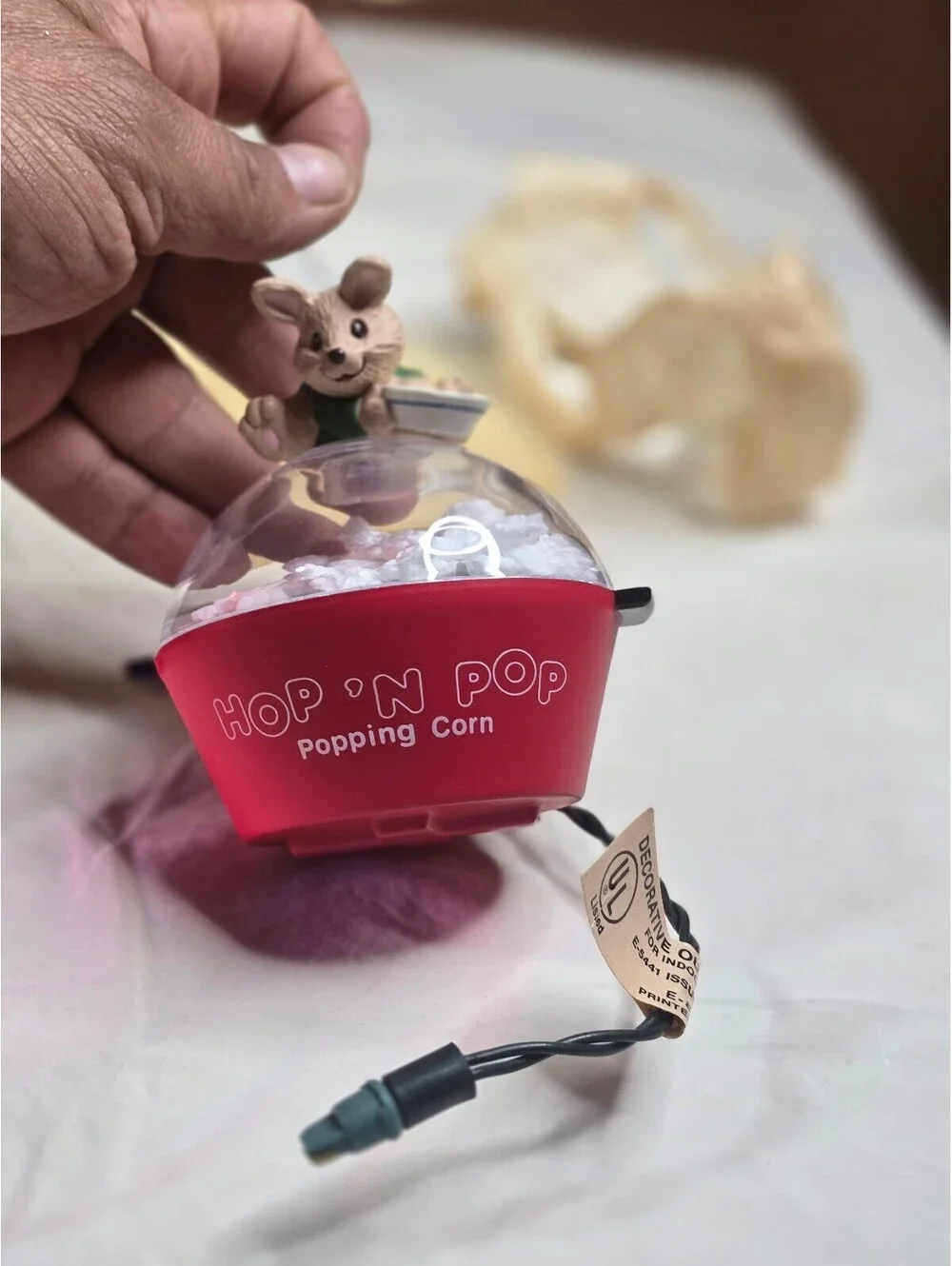 Hallmark Keepsake Ornament Hop 'N Pop Popper Popping Corn 1989 Magic Motion